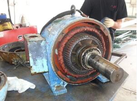 motor lying on a table
